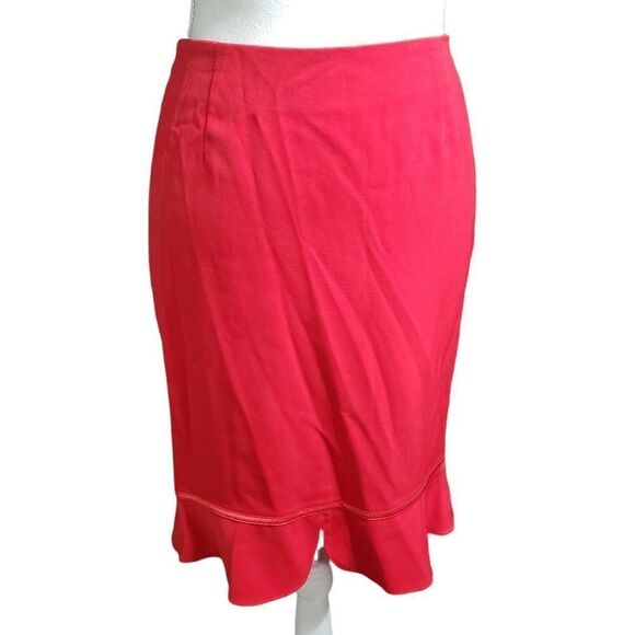 Danny & Nicole Red Peplum Blazer & Skirt Set Size 6 - Picture 9 of 16